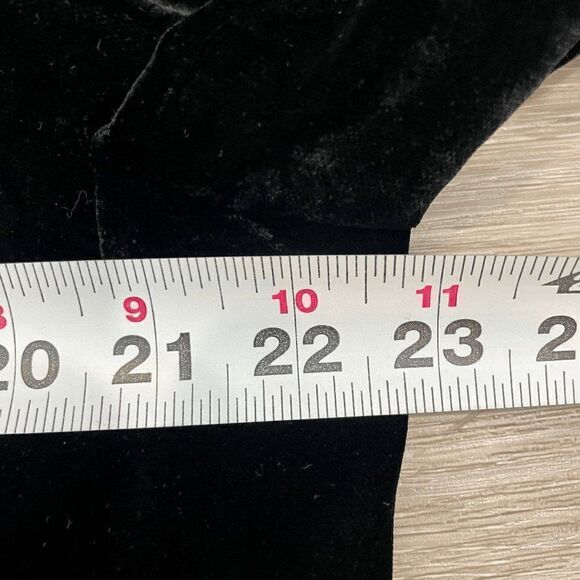 Zara Womens Coat Jacket Collared Double Breasted Vevlet Black Size 2X-Large - Picture 9 of 11